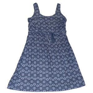 Lane Bryant Daisy Floral Sleeveless Chambray Dress